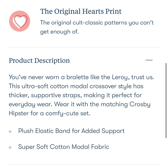 NWT Roller Rabbit Disco Hearts Leroy Bralette - Picture 6 of 7